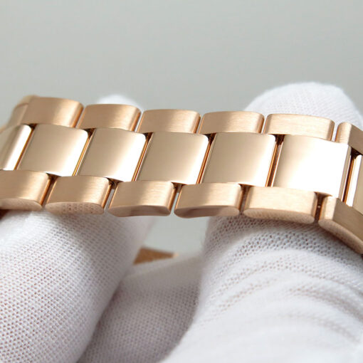Rolex 118235 Day Date 18K Rose Gold with Pink Roman Dial on Oyster - Image 6