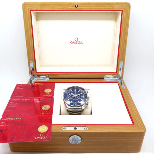Omega Seamaster Planet Ocean 600m Chronograph with Blue Dial - Image 2