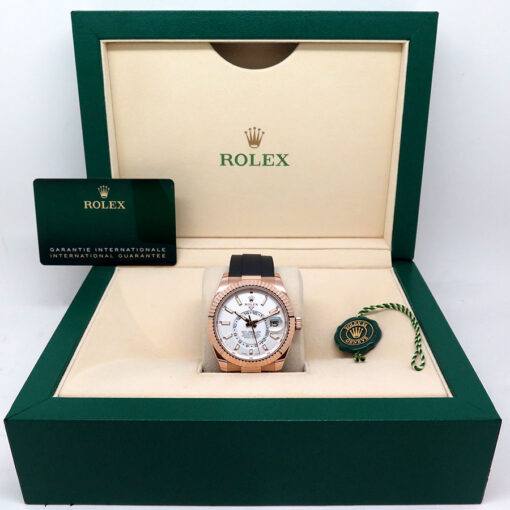 Rolex 326235 Skydweller 18K Rose Gold with White Dial - Image 2