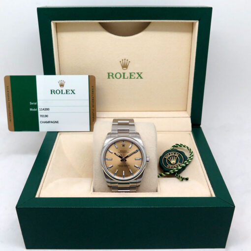 Rolex 114200 Oyster Perpetual with White Grape Dial - Image 2