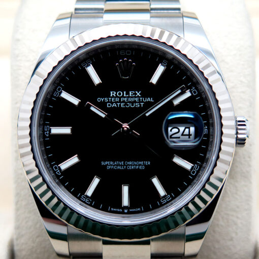 Rolex 126334 Datejust 41 with Black Stick Dial on Oyster - Image 3