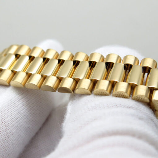 Rolex 278278 Datejust 31 Yellow Gold with Champagne Diamond Dial on President - Image 8