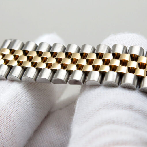 Rolex 278343RBR Datejust 18K/SS with White Mother of Pearl Diamond Dial and Diamond Bezel on Jubilee - Image 7