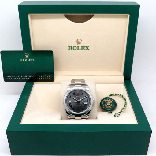 Rolex 126300 Datejust 41 with Slate Roman Dial on Oyster - Image 2