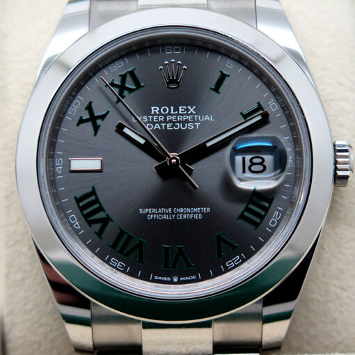 Rolex 126300 Datejust 41 with Slate Roman Dial on Oyster - Image 3