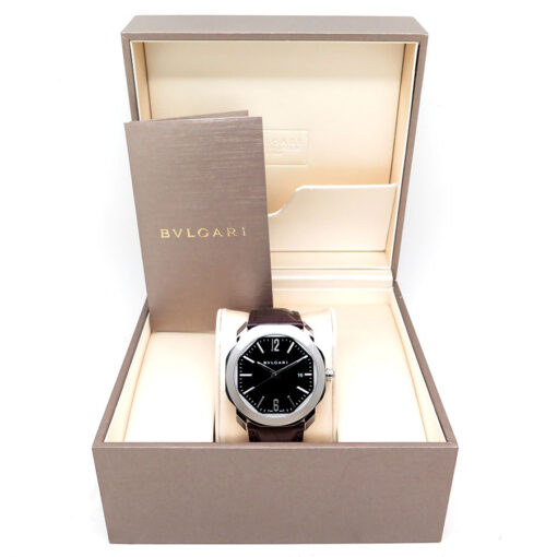 Alternative view of Bulgari 102705 Octo Roma 41mm Automatic with Brown Dial on Leather