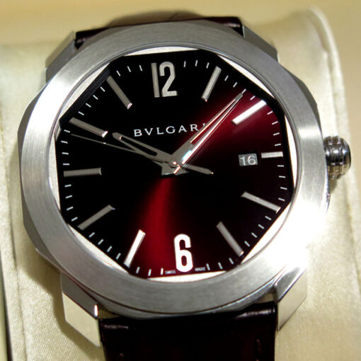 Bulgari 102705 Octo Roma 41mm Automatic with Brown Dial on Leather - Image 4
