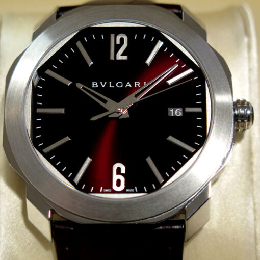Bulgari 102705 Octo Roma 41mm Automatic with Brown Dial on Leather - Image 3