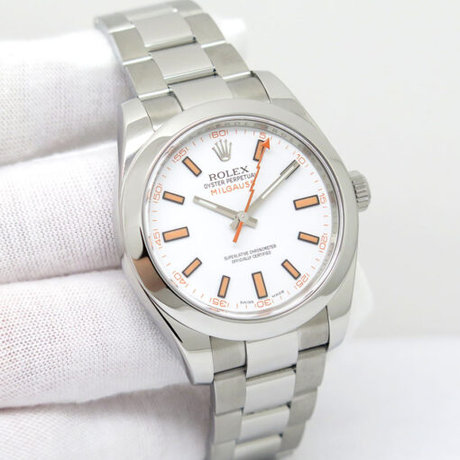 Rolex 116400 Milgauss with White Dial