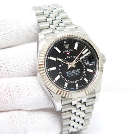 Rolex 336934 Skydweller with Black Dial on Jubilee