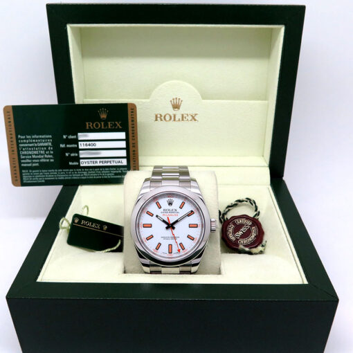 Rolex 116400 Milgauss with White Dial - Image 2