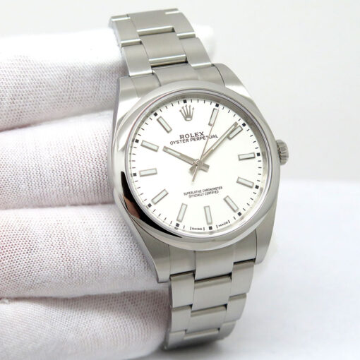Rolex 114300 Oyster Perpetual with White Dial