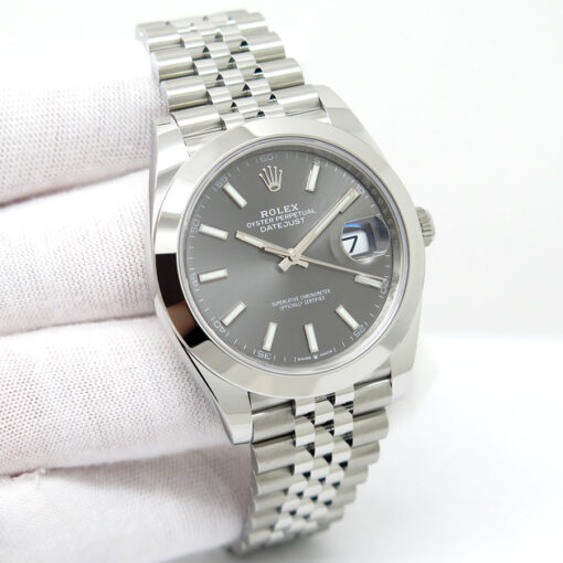 Rolex 126300 Datejust 41 with Slate Stick Dial on Jubilee