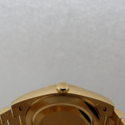 Rolex 228238 Day Date 40 18K Yellow Gold with Black Onyx Diamond Baguette Dial - Image 5