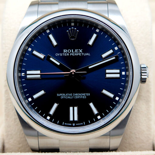 Rolex 124300 Oyster Perpetual 41mm with Blue Dial - Image 3