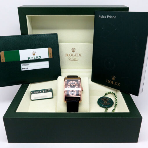 Rolex 5442/5 Cellini Prince 18K Rose Gold - Image 2
