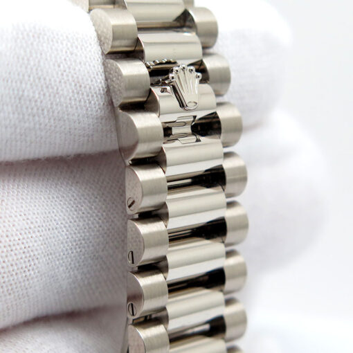 Rolex 128349RBR Day Date 36 with Mother of Pearl Diamond Dial & Diamond Bezel - Image 7