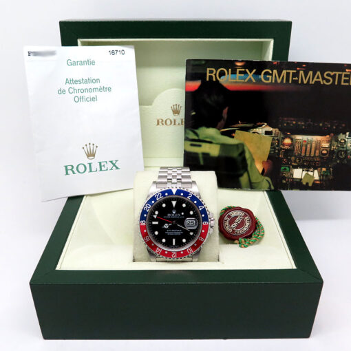 Rolex 16710 GMT Master II with Red & Blue Bezel on Jubilee - Image 2