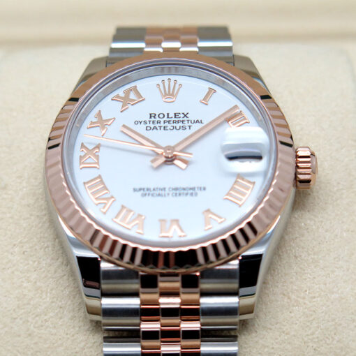 Rolex 278271 Datejust 18K/SS with White Roman Dial on Jubilee - Image 3