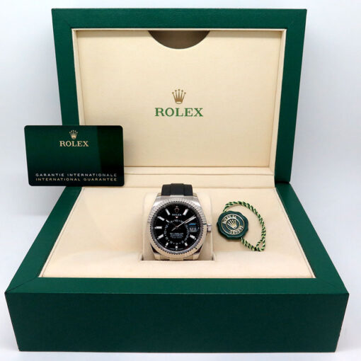 Rolex 336239 Skydweller 18K White Gold with Black Dial on Oysterflex - Image 2