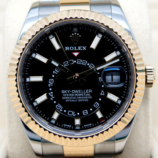 Rolex 326933 Skydweller 18K/SS with Black Dial on Oyster - Image 3