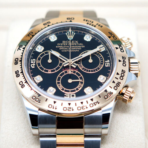 Rolex 116503 Cosmograph Daytona 18K/SS with Black Diamond Dial - Image 3