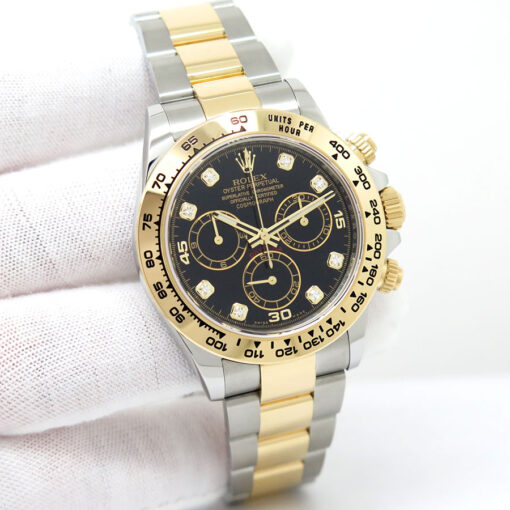 Rolex 116503 Cosmograph Daytona 18K/SS with Black Diamond Dial