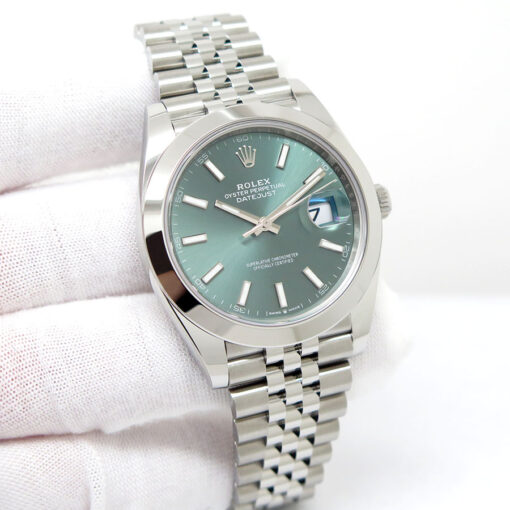 Rolex 126300 Datejust 41 with Mint Green Dial on Jubilee