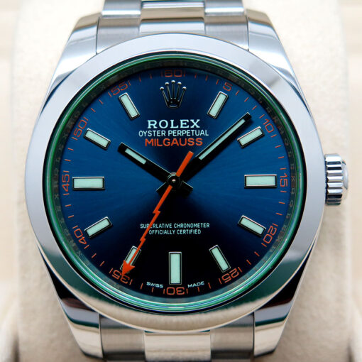 Rolex 116400GV Milgauss with Blue Dial - Image 3