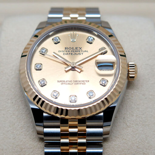 Rolex 278273 Datejust 18K/SS with Champagne Diamond Dial on Jubilee - Image 3
