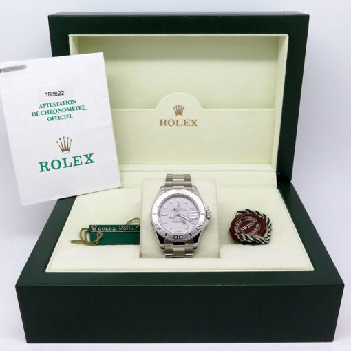 Rolex 168622 Yachtmaster 35mm with Platinum Dial - Image 2