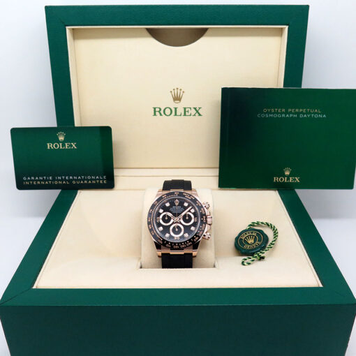 Rolex 116515LN Cosmograph Daytona 18K Rose Gold with Black Diamond Dial - Image 2