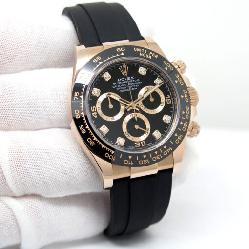 Rolex 116515LN Cosmograph Daytona 18K Rose Gold with Black Diamond Dial
