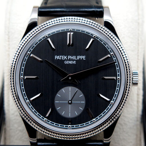 Patek Philippe 6119G Calatrava 18K White Gold with Anthracite Dial - Image 3