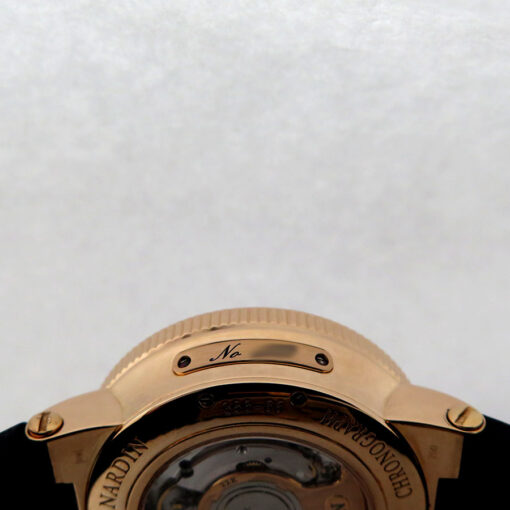 Ulysse Nardin 356-66 Marine Chronograph 18K Rose Gold with Rhodium Dial - Image 6