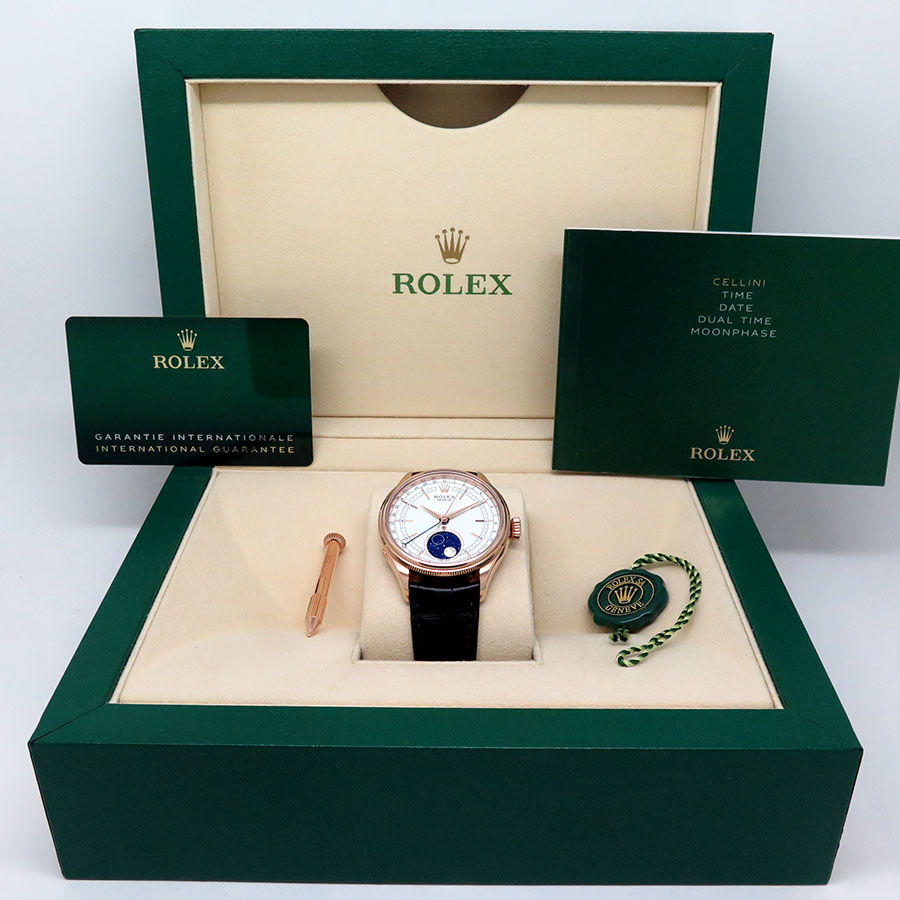 Rolex 50535 Cellini Moonphase 18K Rose Gold - Image 2