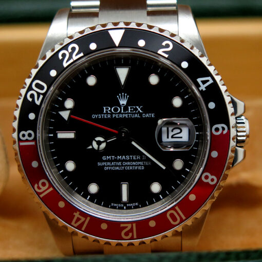 Rolex 16710 GMT Master II with Red/Black Bezel - Image 3