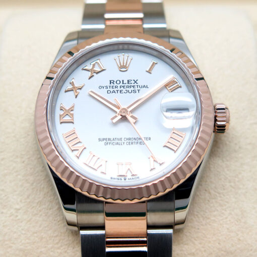 Rolex 278271 Datejust 18K/SS with White Roman Dial on Oyster - Image 3