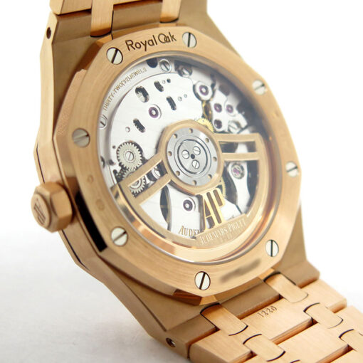 Audemars Piguet 15500OR Royal Oak 18K Rose Gold with Black Dial - Image 4