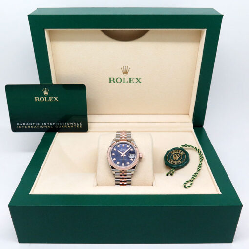Rolex 279171 Datejust 18K/SS with Aubergine Diamond Dial on Jubilee - Image 2