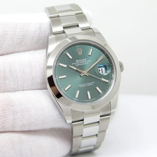 Rolex 126300 Datejust 41 with Mint Green Dial on Oyster