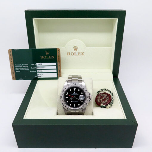 Rolex 16570 Explorer II with Black Dial and 3186 Movement - Image 2