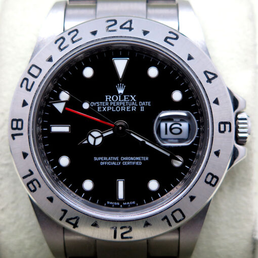 Rolex 16570 Explorer II with Black Dial and 3186 Movement - Image 3