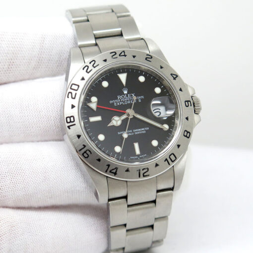 Rolex 16570 Explorer II with Black Dial and 3186 Movement