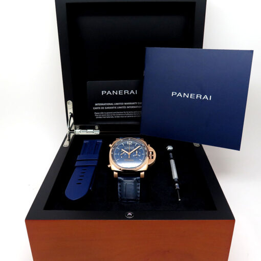 Panerai PAM 1111 Luminor Chronograph Goldtech Blu Notte - Image 2