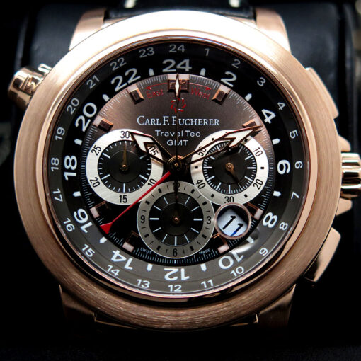 Carl F. Bucherer Patravi TravelTec GMT Chronograph 18K Rose Gold - Image 3