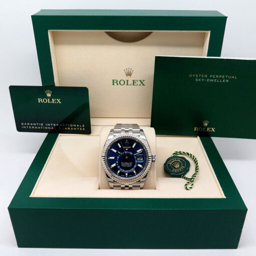Rolex 326934 Skydweller with Blue Dial on Jubilee (New Old Stock) - Image 2