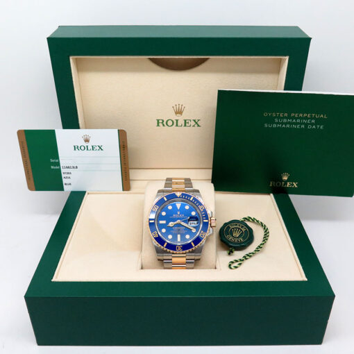Rolex 116613LB Submariner 18K/SS Blue Dial - Image 2