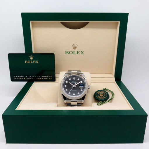 Rolex 126334 Datejust 41 with Black Diamond Dial on Oyster - Image 2