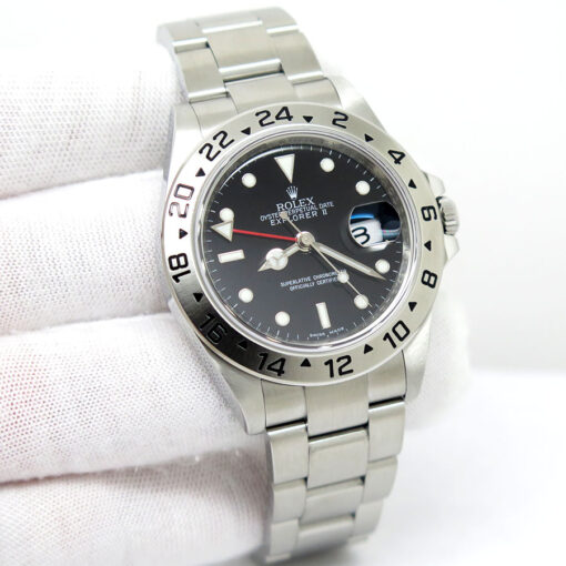 Rolex 16570 Explorer II with Black Dial and 3186 Movement